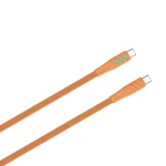 Havit Braided USB 2.0 Cable USB-C male - USB-C 60W PD Πορτοκαλί 1m CB6254 - Image 2
