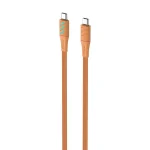Havit Braided USB 2.0 Cable USB-C male - USB-C 60W PD Πορτοκαλί 1m CB6254 - Image 3