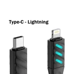 Havit LED USB-C to Lightning Cable Μαύρο 1m (CB6255) - Image 2