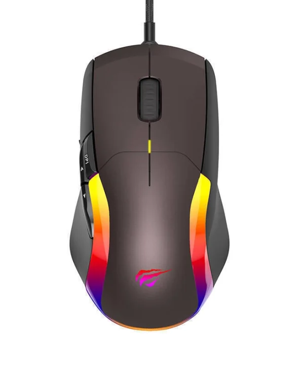 Havit MS959S RGB Gaming Ποντίκι 8000 DPI Καφέ
