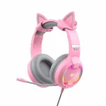 Havit H2233D On Ear Gaming Headset με σύνδεση USB / 3.5mm Ροζ H2233D-PINK