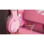 Havit H2233D On Ear Gaming Headset με σύνδεση USB / 3.5mm Ροζ H2233D-PINK - Image 8