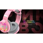 Havit H2233D On Ear Gaming Headset με σύνδεση USB / 3.5mm Ροζ H2233D-PINK - Image 11