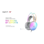 Havit H2037d Over Ear Gaming Headset με σύνδεση 2x3.5mm / USB Λευκό - Image 2
