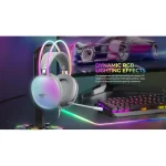 Havit H2037d Over Ear Gaming Headset με σύνδεση 2x3.5mm / USB Λευκό - Image 4