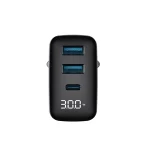 Havit Φορτιστής Χωρίς Καλώδιο GaN με 2 Θύρες USB-A και Θύρα USB-C 30W Quick Charge 2.0 / Quick Charge 3.0 Μαύρος (UCLE001) UCLE001 EU - Image 2