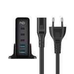 Havit Βάση Φόρτισης GaN με 2 Θύρες USB-A και 3 Θύρες USB-C 140W Power Delivery σε Μαύρο χρώμα (UCLE004) UCLE004 EU - Image 3