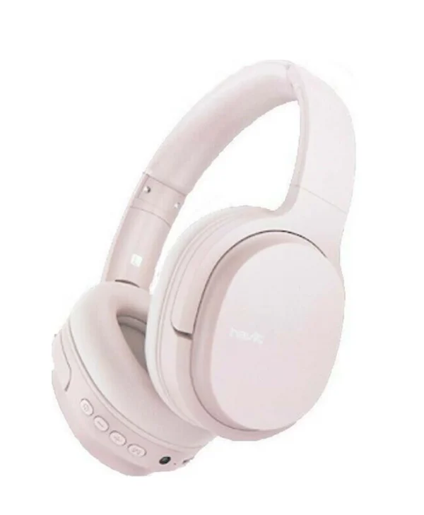 Havit I62 Ασύρματα / Ενσύρματα Over Ear Ακουστικά με 8 ώρες Λειτουργίας Ροζ