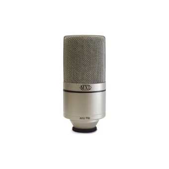 MXL 990 Πυκνωτικό Μικρόφωνο XLR Shock Mounted για Φωνητικά σε Χρυσό Χρώμα