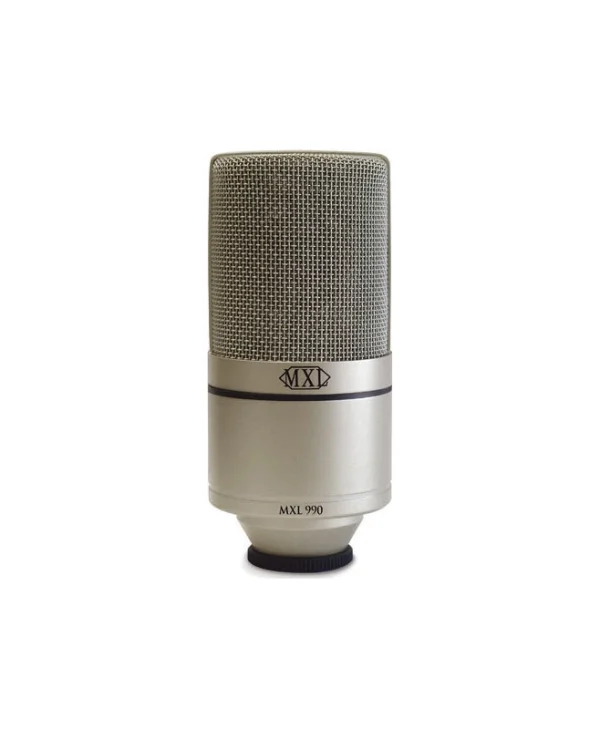 MXL 990 Πυκνωτικό Μικρόφωνο XLR Shock Mounted για Φωνητικά σε Χρυσό Χρώμα