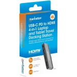 Manhattan USB-C Docking Station με HDMI 4K PD Γκρι (190404) - Image 9