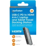 Manhattan USB-C Docking Station με HDMI 4K PD Γκρι (190404) - Image 10
