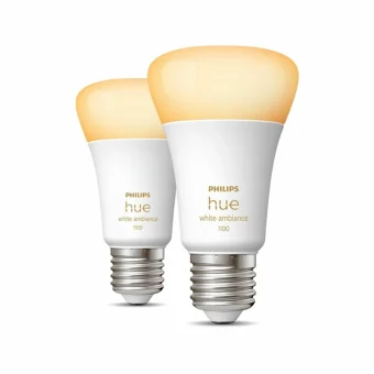 Philips Smart Λάμπες LED 8W για Ντουί E27 και Σχήμα A60 Ρυθμιζόμενο Λευκό 1100lm 2τμχ 929002468404