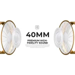 Havit H633BT Ασύρματα / Ενσύρματα Over Ear Ακουστικά με 22 ώρες Λειτουργίας Μπεζ - Image 2
