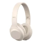 Havit H628BT Ασύρματα / Ενσύρματα Over Ear Ακουστικά με Ραδιόφωνο με 9 ώρες Λειτουργίας και Quick Charge Μπεζ - Image 7