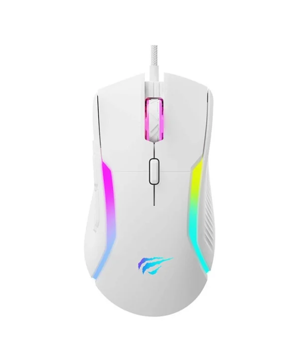 Havit MS1033 RGB Gaming Ποντίκι 8000 DPI Λευκό