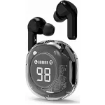 Gembird Transparent In-ear Bluetooth Handsfree Ακουστικά με Θήκη Φόρτισης Μαύρα TWST-01-BK - Image 2