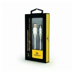 Cablexpert Braided USB 2.0 to micro USB Cable Ασημί 1m (CC-USB2B-AMmBM-1M-BW2) - Image 3