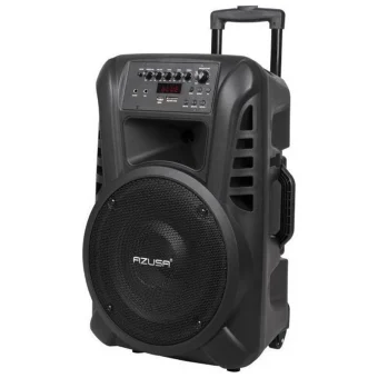 Azusa Ηχείο Karaoke με Ασύρματα Μικρόφωνα DM-0135EU Μαύρο LEC-MIK0135EU