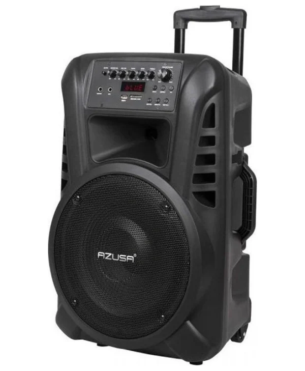 Azusa Ηχείο Karaoke με Ασύρματα Μικρόφωνα DM-0135EU Μαύρο LEC-MIK0135EU