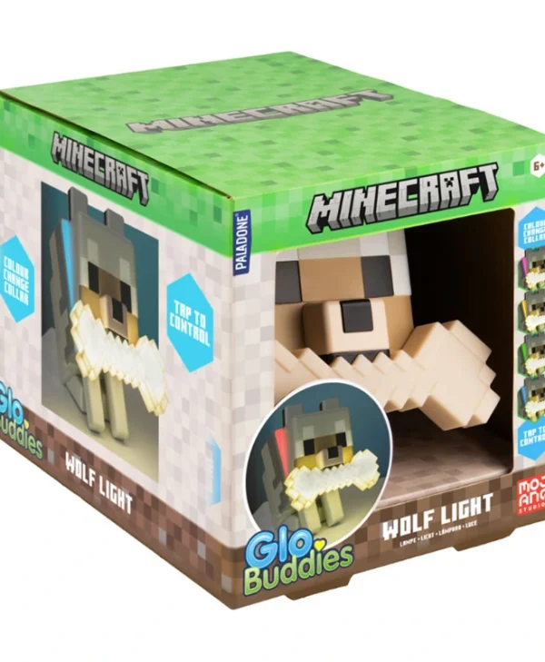 Paladone Παιδικό Διακοσμητικό Φωτιστικό Αφής Minecraft Wolf Πολύχρωμο 16x12cm PP14761MCF