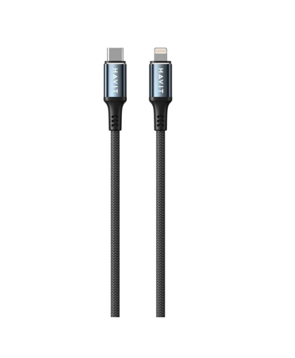 Havit USB-C to Lightning Cable 30W Μαύρο 1m (1897275) CB6311
