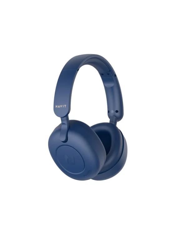 Havit H655BT Ασύρματα / Ενσύρματα On Ear Ακουστικά με 76 ώρες Λειτουργίας Μπλε H655BTblue