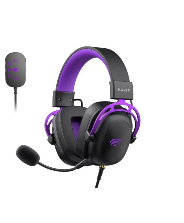 Havit H2002C+U Over Ear Gaming Headset με σύνδεση 3.5mm H2002C+Ubp