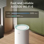 Cudy M1500 v1 WiFi Mesh Network Access Point Wi‑Fi 6 Dual Band (2.4 & 5GHz) σε Διπλό Kit M1500(2-Pack) - Image 5