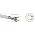 Q-Lantec U/UTP Cat.6 (Gigabit) Καλώδιο Δικτύου Ethernet 55m Γκρι KIU6PVC100Q - Image 3