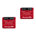 Shelly Smart Switch Wi-Fi, Bluetooth, ZigBee & RF 10A με Τηλεχειριστήριο 2τμχ Shelly_1PM_Mini_Gen4_2er - Image 2