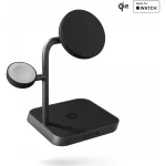 Zens Office Charger Pro 3 Qi2 25w Wireless Charger Up To Three Devices Compatible Magsafe A641-01X