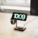 Zens Office Charger Pro 3 Qi2 25w Wireless Charger Up To Three Devices Compatible Magsafe A641-01X - Image 4