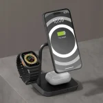 Zens Office Charger Pro 3 Qi2 25w Wireless Charger Up To Three Devices Compatible Magsafe A641-01X - Image 5