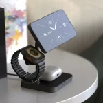 Zens Office Charger Pro 3 Qi2 25w Wireless Charger Up To Three Devices Compatible Magsafe A641-01X - Image 6
