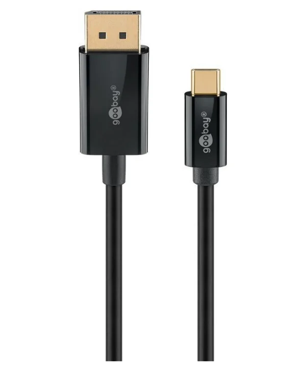 Goobay USB 3.1 Cable USB-C male - DisplayPort Μαύρο 1m 75704