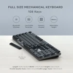 Satechi Slim SM3 Ασύρματο Gaming Μηχανικό Πληκτρολόγιο με Φωτιζόμενα πλήκτρα (Αγγλικό US) Γκρι ST-KSM3DK-EN - Image 2