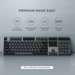 Satechi Slim SM3 Ασύρματο Gaming Μηχανικό Πληκτρολόγιο με Φωτιζόμενα πλήκτρα (Αγγλικό US) Γκρι ST-KSM3DK-EN - Image 3