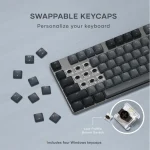 Satechi Slim SM3 Ασύρματο Gaming Μηχανικό Πληκτρολόγιο με Φωτιζόμενα πλήκτρα (Αγγλικό US) Γκρι ST-KSM3DK-EN - Image 7