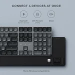 Satechi Slim SM3 Ασύρματο Gaming Μηχανικό Πληκτρολόγιο με Φωτιζόμενα πλήκτρα (Αγγλικό US) Γκρι ST-KSM3DK-EN - Image 8