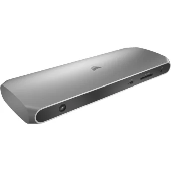 Corsair TBT100 Thunderbolt 3 Docking Station με HDMI 4K PD Ethernet και συνδεση 2 Οθονών Ασημί CU-9000001-EU