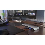 Corsair TBT100 Thunderbolt 3 Docking Station με HDMI 4K PD Ethernet και συνδεση 2 Οθονών Ασημί CU-9000001-EU - Image 4
