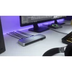 Corsair TBT100 Thunderbolt 3 Docking Station με HDMI 4K PD Ethernet και συνδεση 2 Οθονών Ασημί CU-9000001-EU - Image 5