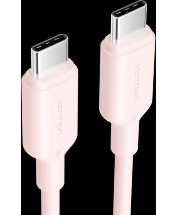 Vention USB 2.0 Cable USB-C male - USB-C 60W PD Ροζ 2m TRCPH