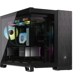 Corsair 2500X Gaming Mini Tower Κουτί Υπολογιστή με Πλαϊνό Παράθυρο Black/Obsidian Aluminum CC-9011287-WW