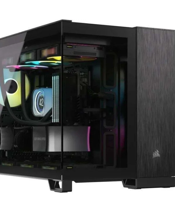 Corsair 2500X Gaming Mini Tower Κουτί Υπολογιστή με Πλαϊνό Παράθυρο Black/Obsidian Aluminum CC-9011287-WW
