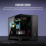 Corsair 2500X Gaming Mini Tower Κουτί Υπολογιστή με Πλαϊνό Παράθυρο Black/Obsidian Aluminum CC-9011287-WW - Image 6