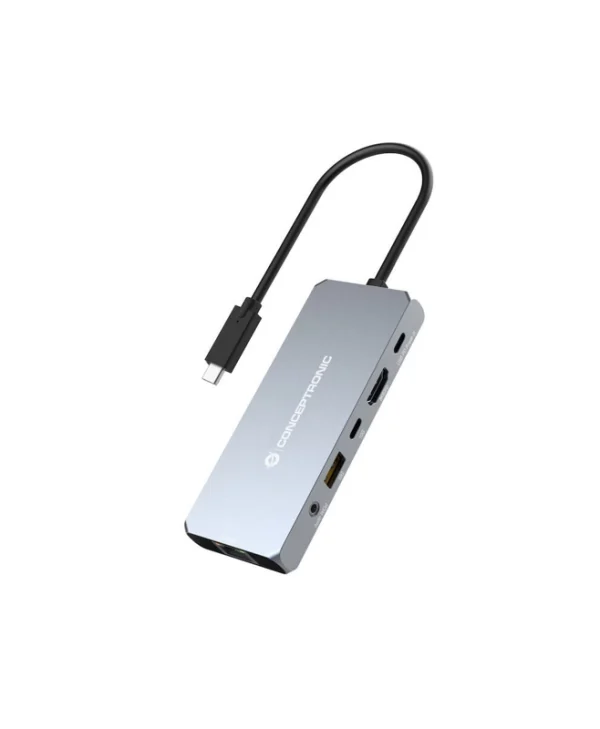 Conceptronic USB-C Docking Station με HDMI 4K PD Ethernet Γκρι (DONN22G)