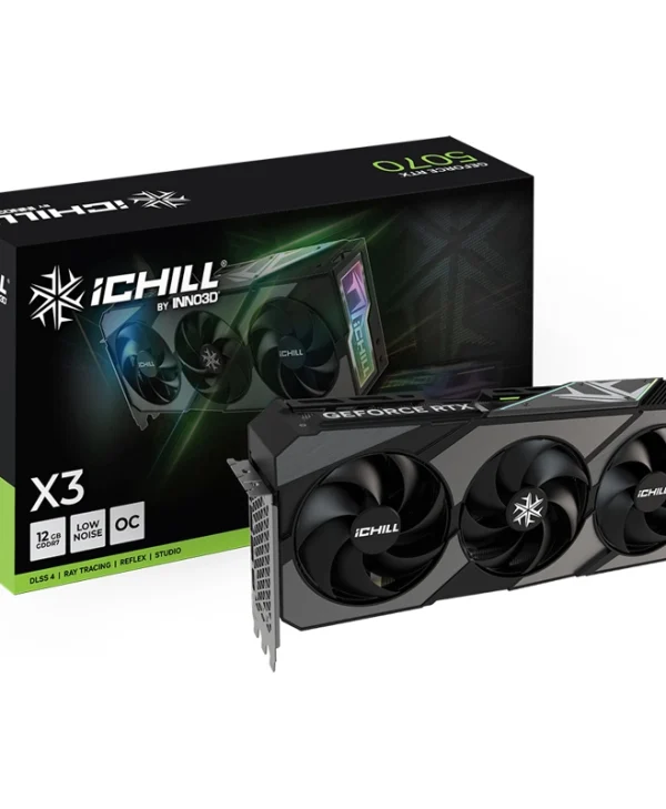 Inno 3D GeForce RTX 5070 12GB GDDR7 iChill X3 Κάρτα Γραφικών C50703-12D7X-195065H