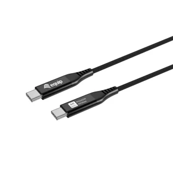 Equip USB 2.0 Cable USB-C male - USB-C 240W PD Μαύρο 1.2m 128389